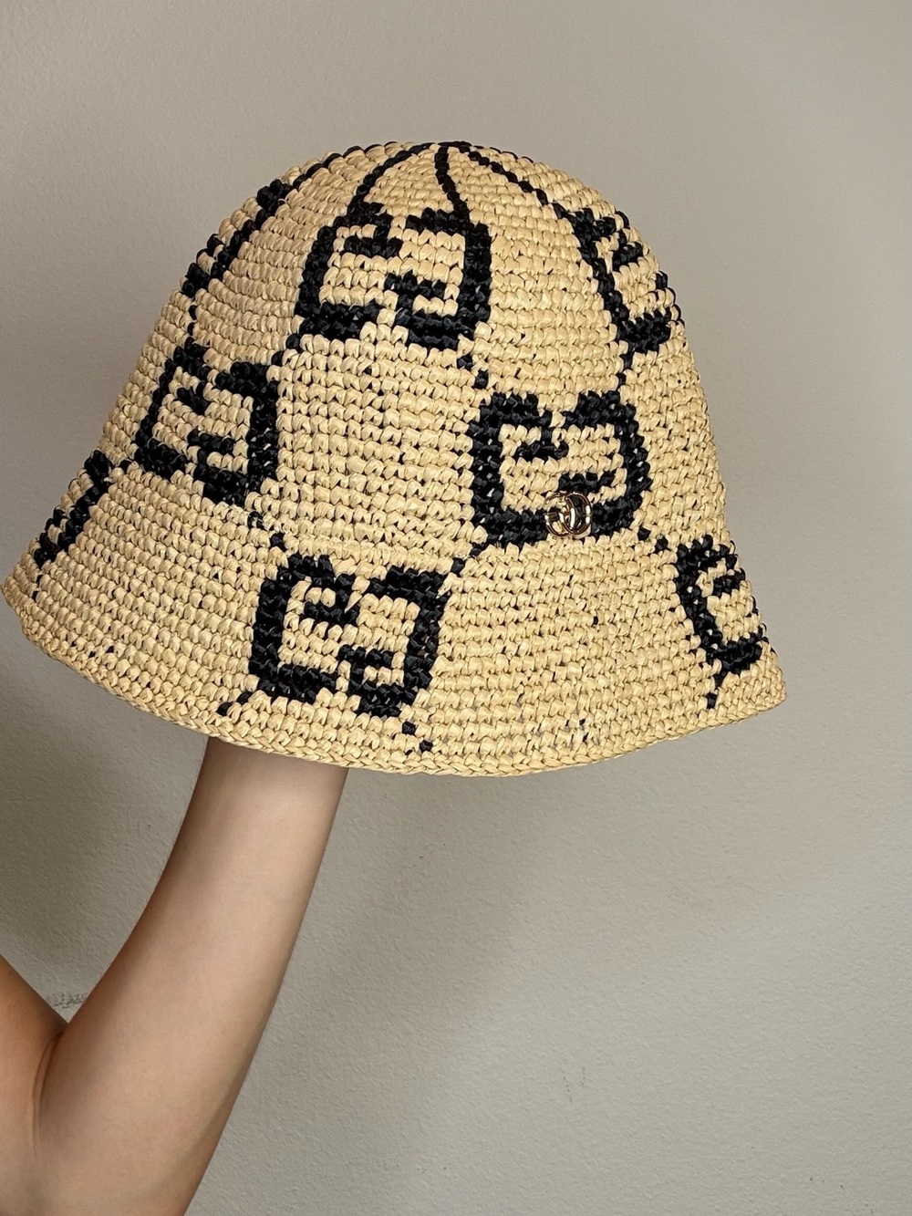 Gucci Monogram Raffia Hat - Picture 2 of 8